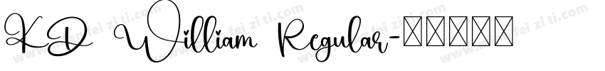 KD William Regular字体转换